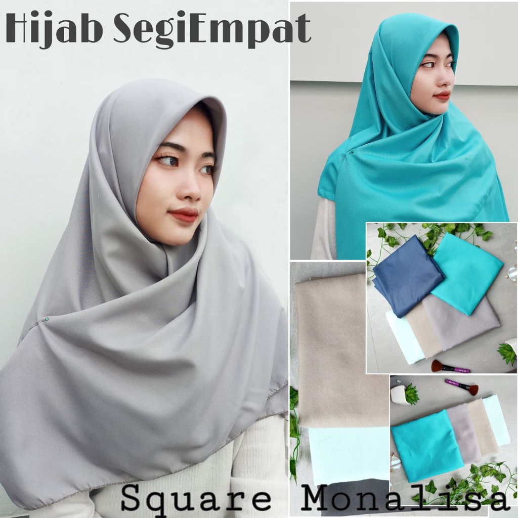 IZANY jilbab segi empat Square Monalisa