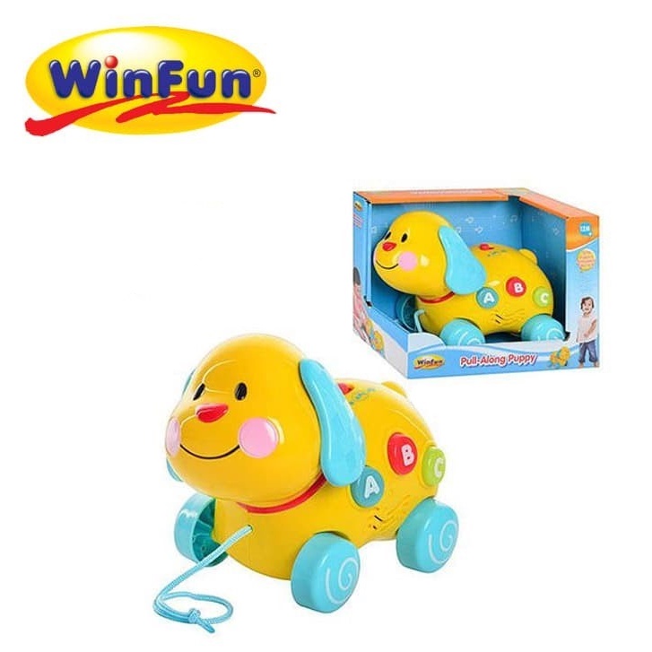 WINFUN Pull Along Puppy - Musical Toys