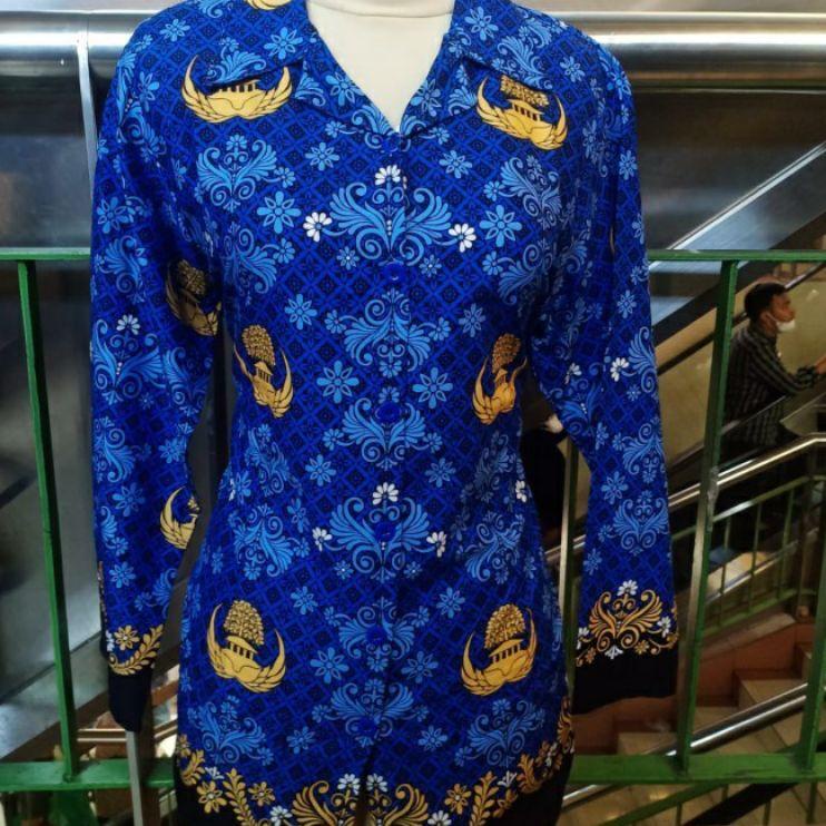 Siap Kirim.. TERLARIS‼️KORPRI FULL FURING - Baju Korpri Pria Wanita Terbaru 2022 full furing katun 4