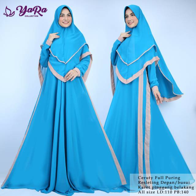 Gamis Set Hijab Gamis Syari Terbaru Yara Collection