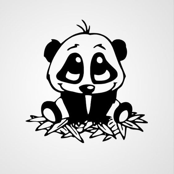 

cutting sticker panda