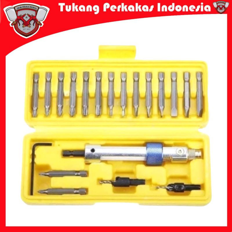 DRILL BIT SET 20PCS HSS SCREWDRIVER BITS FLIP DRIP BOR OBENG PUTAR