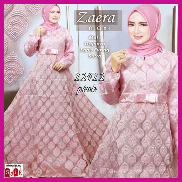 gamis organza dot