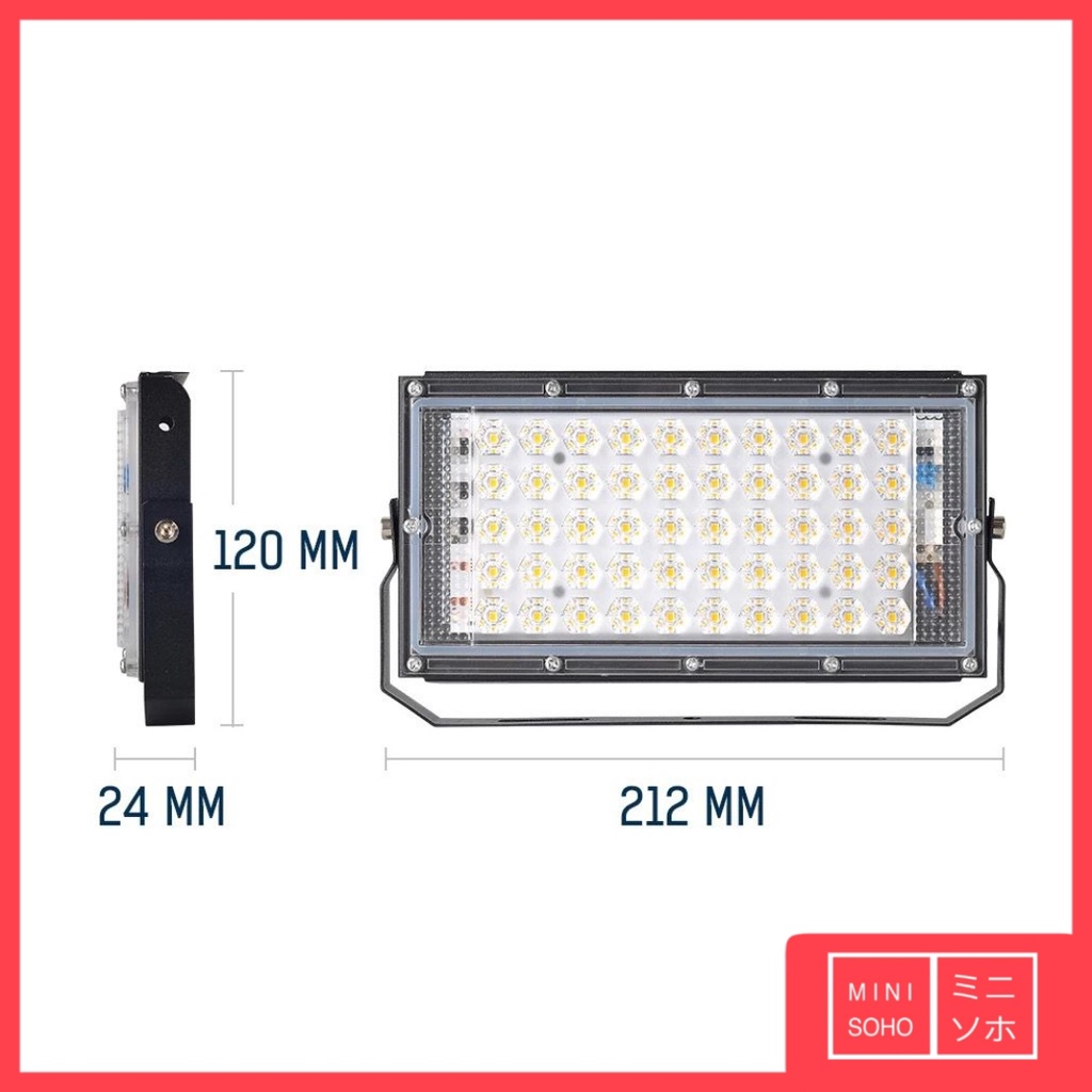 Lampu Sorot LED 50W Watt Floodlight Tembak Outdoor Spotlight SNI