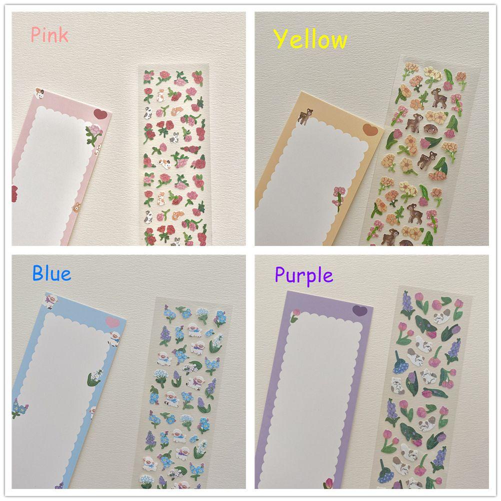 Solighter Stiker Korea Bunga DIY Rose Journal PET Scrapbooking