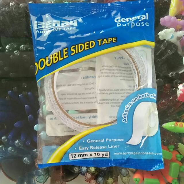 

Isolasi Double tape BERRY ukuran 12mm X 10yd
