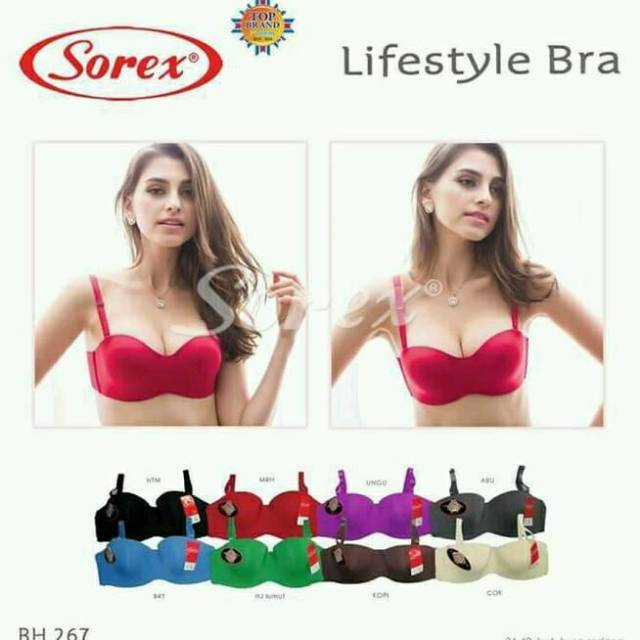 SALE BH BRA SOREX 267 PUSH UP HALF CUP DENGAN KAWAT BUSA SEDANG