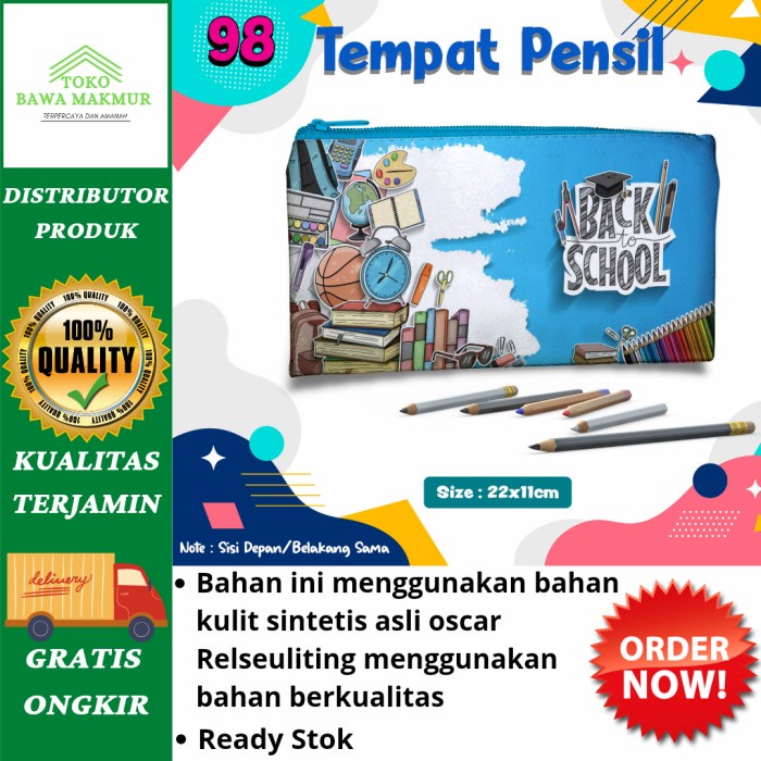 

Tempat Pensil Sekolah READY STOK utk Ultah Souvenir Hadiah Kado Anak