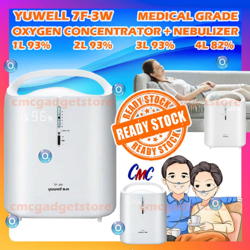 Yuwell Oxygen Concentrator YU300 YU300S Oksigen Konsentrator Nebulizer Medical Grade 3L 5L 3LPM 5LPM