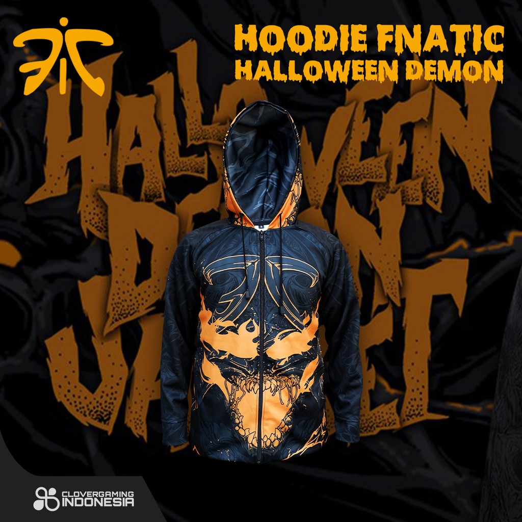 Hoodie Fnatic Demon Dark Halloween - Gaming Dota Team Jacket