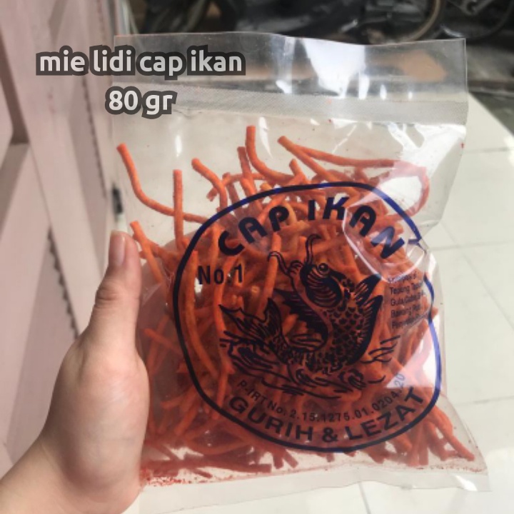 Jual Mie Lidi Cap Ikan 80 Gram Snacky Medan Mie Lidi Cap Ikan Mie Lidi