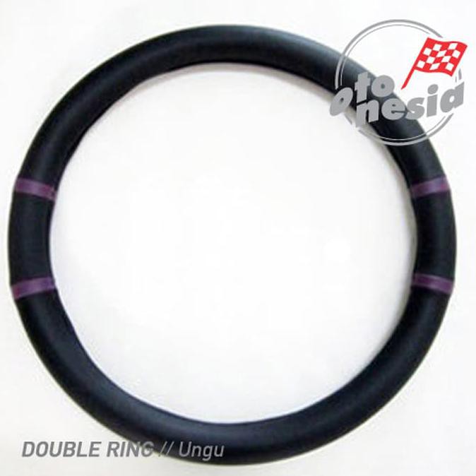 Cover Sarung Setir Stir Steer Oneway - DOUBLE RING Ungu | Sarung Stir Mobil