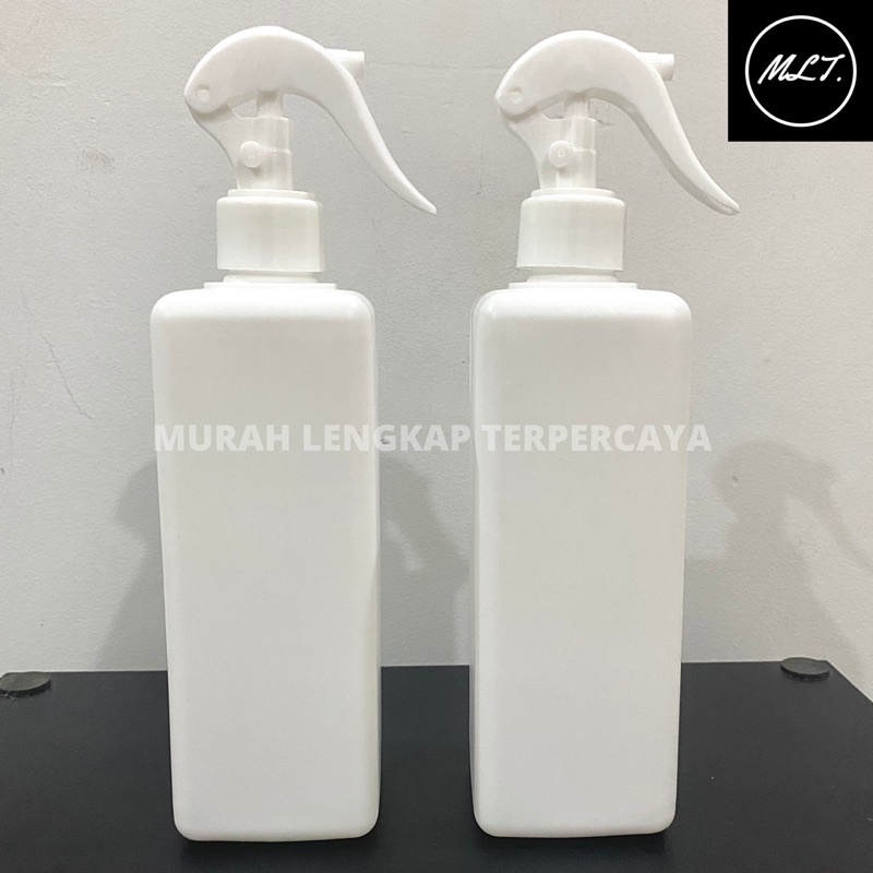 BOTOL HDPE 500 ML SPRAY PUTIH SUSU KOTAK/BOTOL KOTAK 500ML SPRAY HDPE