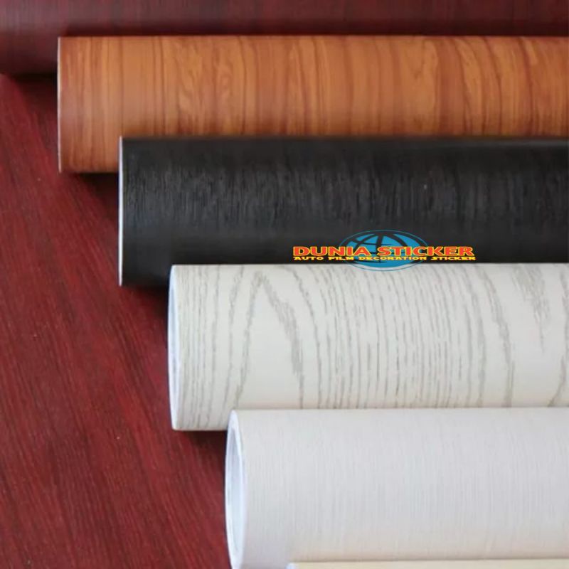 stiker lemari sticker motif /srat kayu untuk meja dinding