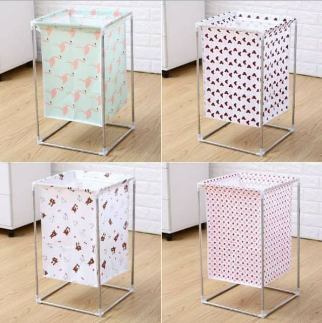 EM Keranjang  Cucian Stand Baju Kotor Laundry Basket