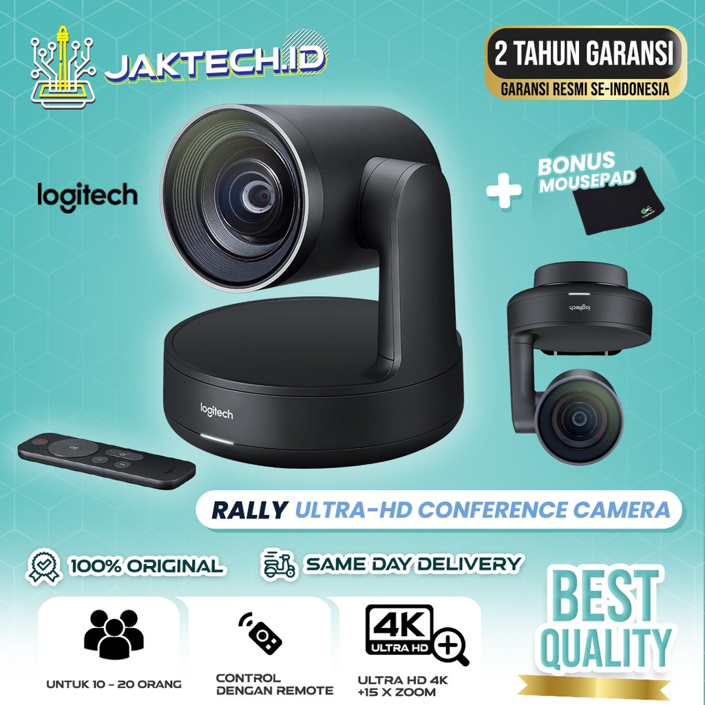 Logitech Rally Camera / Conference Cam / Webcam / GARANSI RESMI