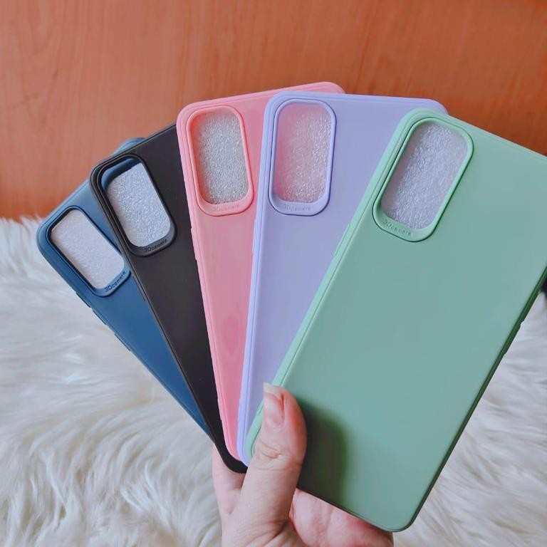 CASE SAMSUNG A02S SOFCASE CANDY MACARON PROTECTIVE CAMERA