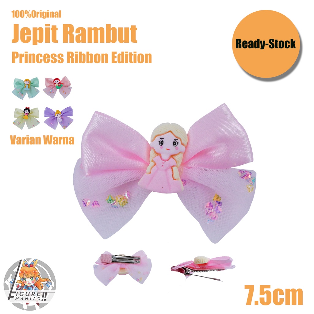 Figure Maniac - Jepit Rambut Anak Princess Ribbon Edition Jepit Rambut Pita