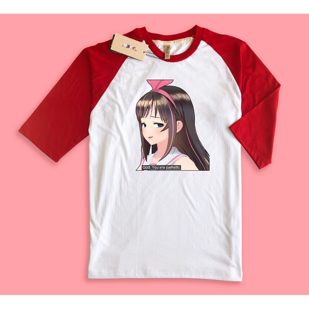 Kaos Raglan vTuber Kizuna Ai Pathetic Anime