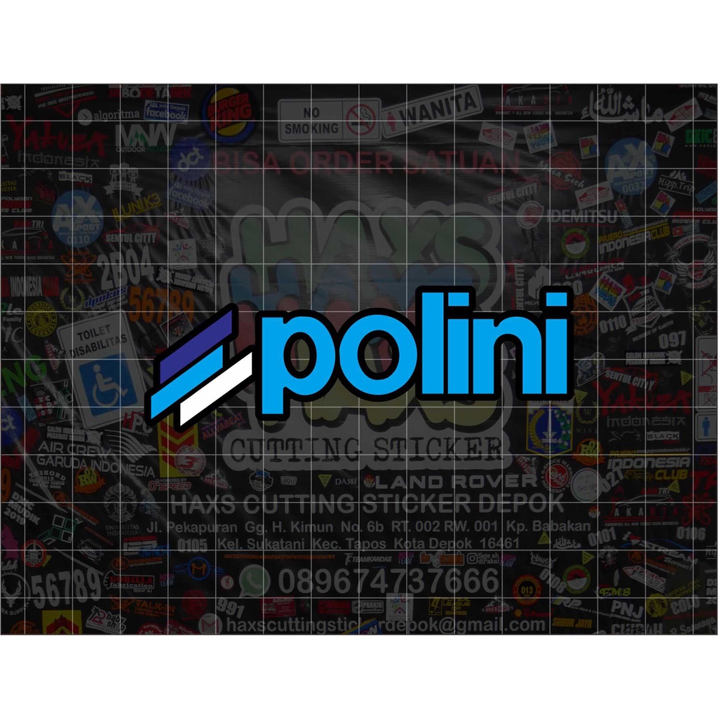 Cutting Sticker Polini Ukuran 9 Cm