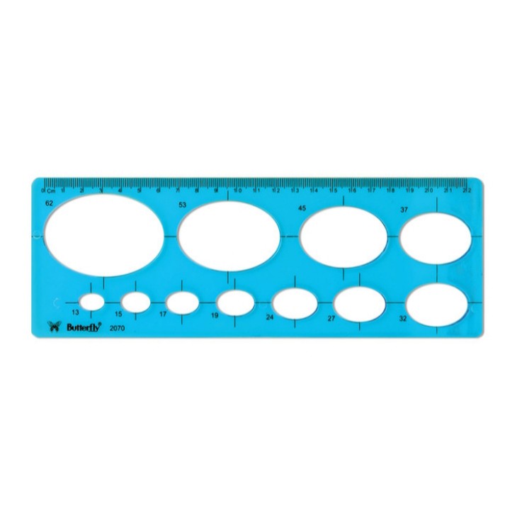Penggaris Mal Oval Butterfly 2070