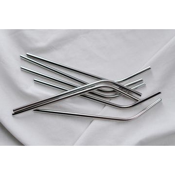 Sedotan Stainless Steel Sedotan Besi Lurus Bengkok Lengkung - Stainless steel straw - SEDOTAN STAINLESS STEEL PER PC