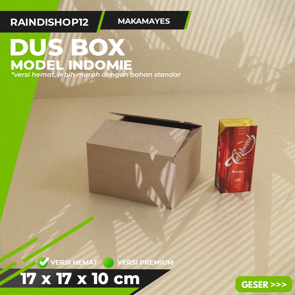 

BOX 17 X 17 X 10 CM KARDUS KOTAK KEMASAN PACKAGING KADO POLOS