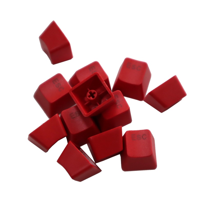 Keycap btsg Merah ESC OEM R4 Tinggi Tebal PBT Keyboard Mekanik Cherry MX Switch Keycaps 10PCS/Set