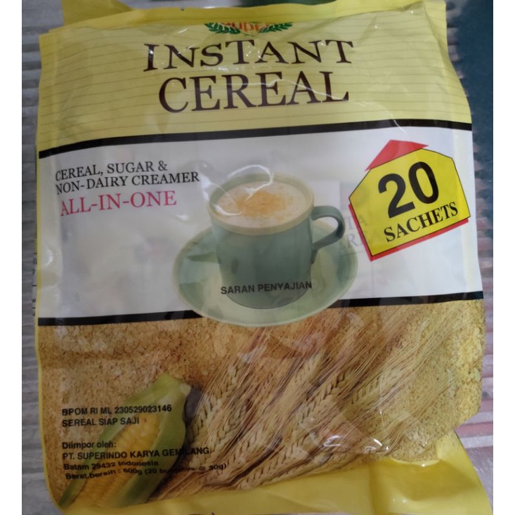 

Super Instant Cereal produk Malaysia isi 20 Sachet.