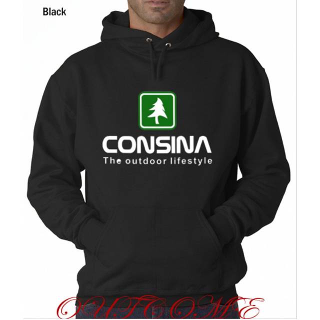 PROMO Jaket CONSINA Outdoor Gunung Hitam Zipper All Size BIG SIZE S M L XL XXL XXXL XXXXL XXXXXL