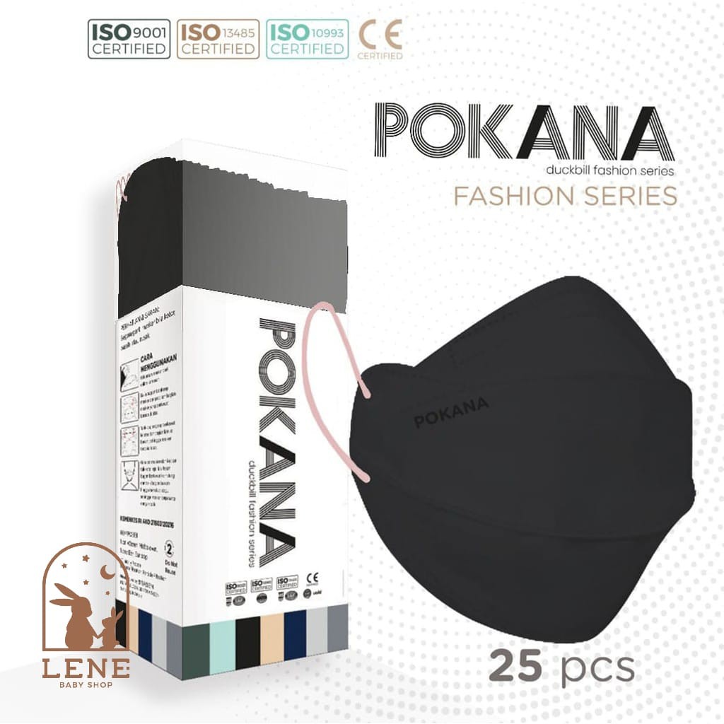 Pokana Masker Duckbill Fashion Series 4 Ply BOX (25pcs)