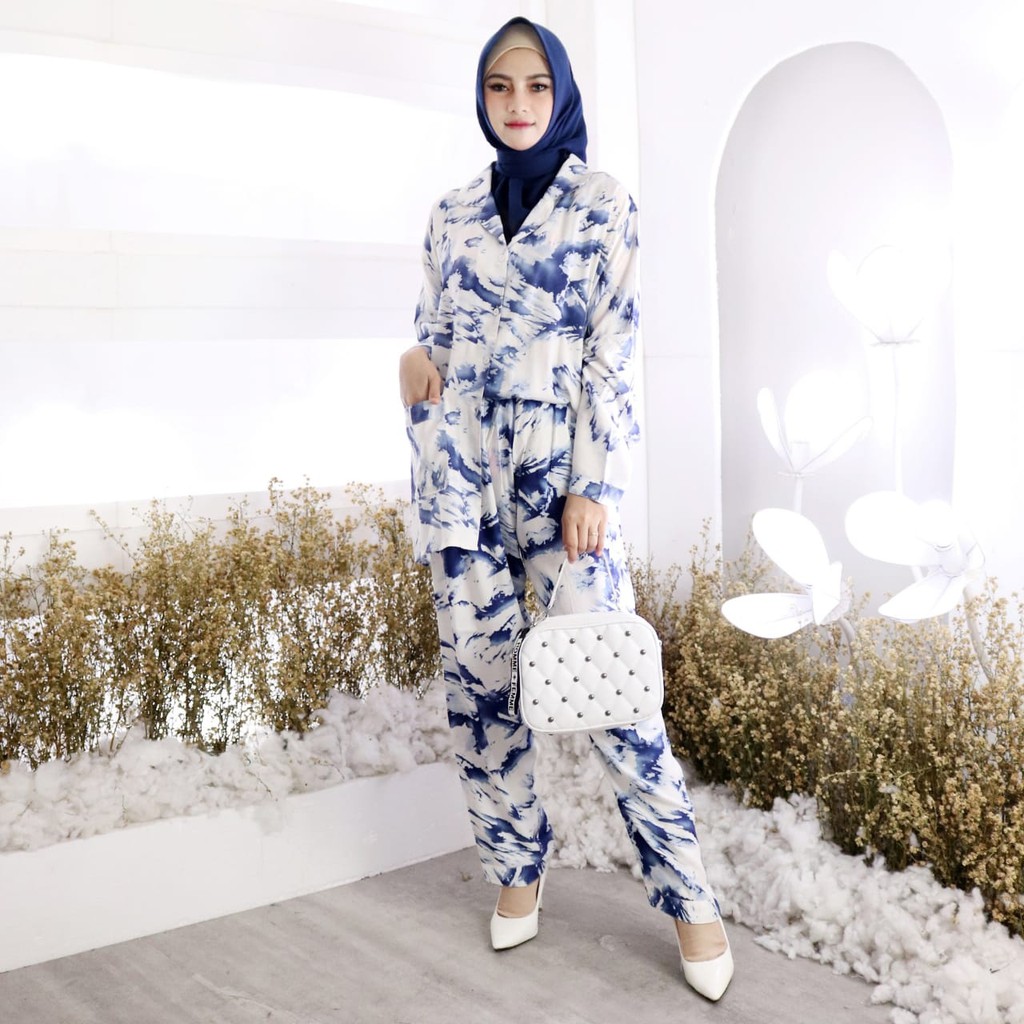 XXL LD 120 PIYAMA KEKINIAN PIYAMA RAYON TIE DYE TERBARU 2021 /SETELAN SANTAI/Josjoli_piyama