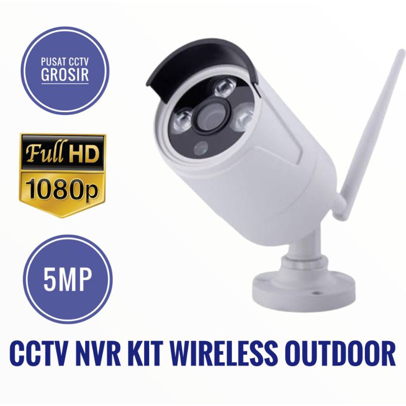 CCTV OUTDOOR WIRELESS WIFI KHUSUS PAKET NVR KIT/IP CAM