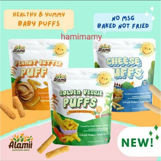 Jual Alamii puff snack mpasi bayi cheese puffs peanut butter puffs