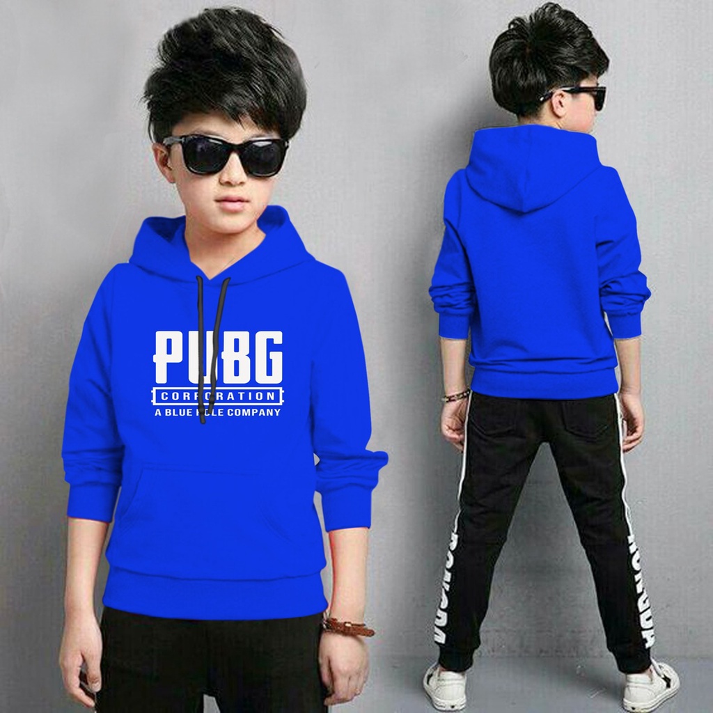 Jaket Anak Laki Laki/Jaket Anak Terbaru/Hoodie Anak Pubg Anak Gaming Bahan Fleece Tebal 4-11 TAHUN