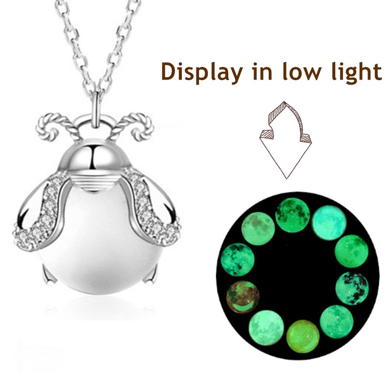 Kalung Choker Dengan Liontin Kristal Zircon Aurora Firefly Berubah Warna Gaya Korea Untuk Wanita