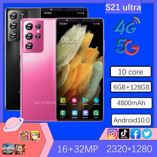 【COD+Pengiriman lokal】hp murah S21 Ultra 6.1 inci ponsel Android10.0 Handphone 5G 4G MobSmartPhone Ponsel besar RAM 6G+ROM 128G GPS ponsel pintar handphone murah