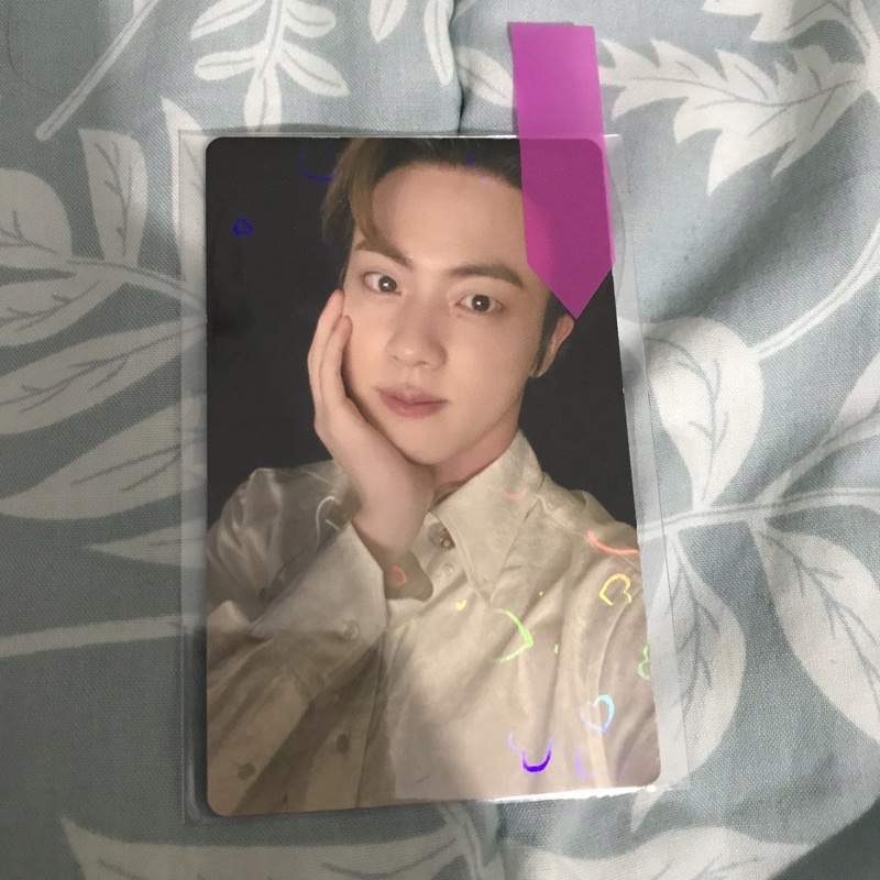 LUCKY DRAW BE Deluxe Jin Japan FC holo LD photocard pc bts