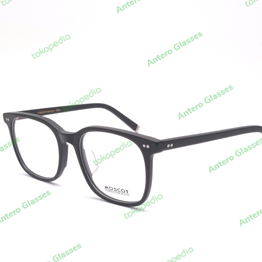 frame kacamata pria wanita moscot travis grade original black doff