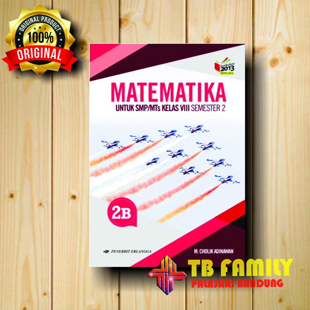 Jual Buku Matematika Jilid 2B SMP Kelas 8 Cholik Penerbit ERLANGGA ...