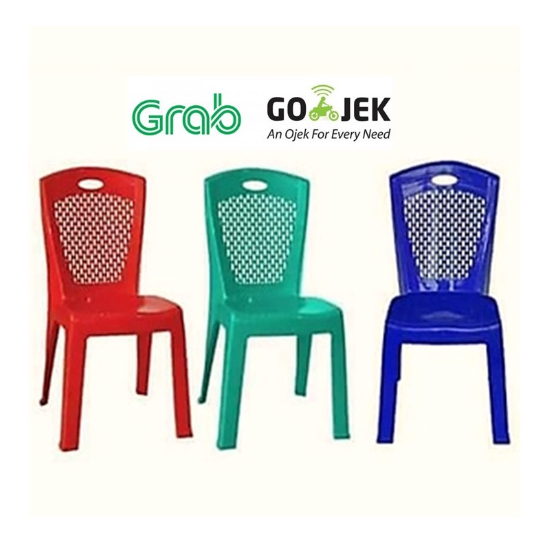 Kursi makan plastik Napolly + bangku cafe + kursi pesta + kursi rumah makan murah kuat