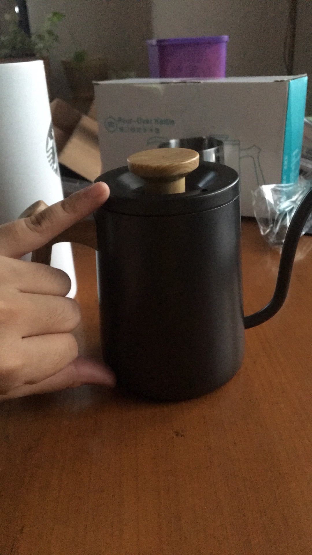 Gooseneck Drip Kettle 600ml | Teko Kopi Stainless Steel - Mja18