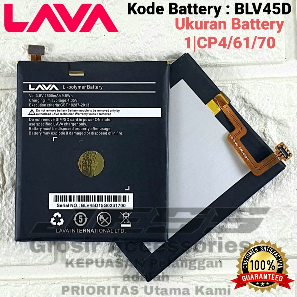 Baterai ORIGINAL LAVA Iris X5 ( 4G LTE ) - W2915 Kode Battery BLV45D