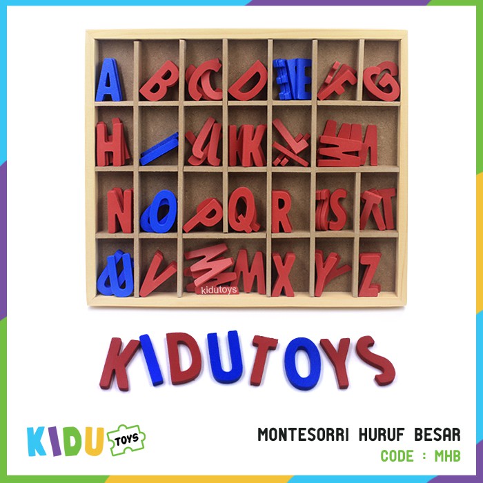 Mainan Edukasi Montesorri Huruf Kidu Toys