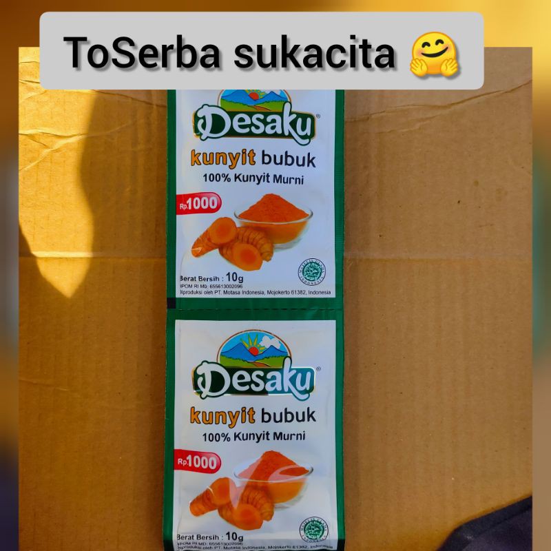 

Kunyit Bubuk Desaku.. 1 renceng isi 10 sachet