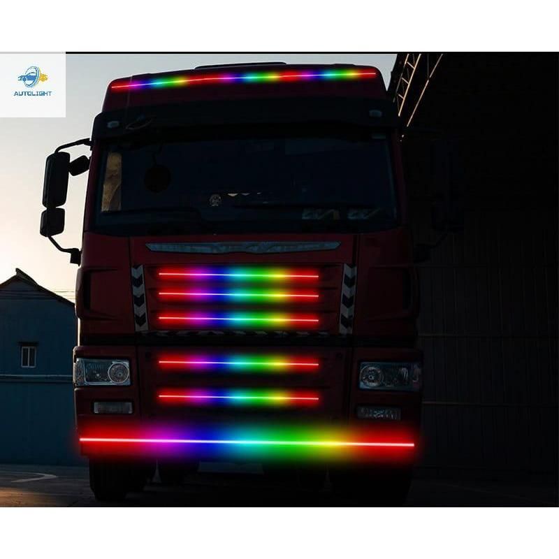 Lampu LED Strip Variasi Kaca Running  Net Light Strip 24 VOLT Untuk Truck BUS 1.5M 2M 2.5Meter