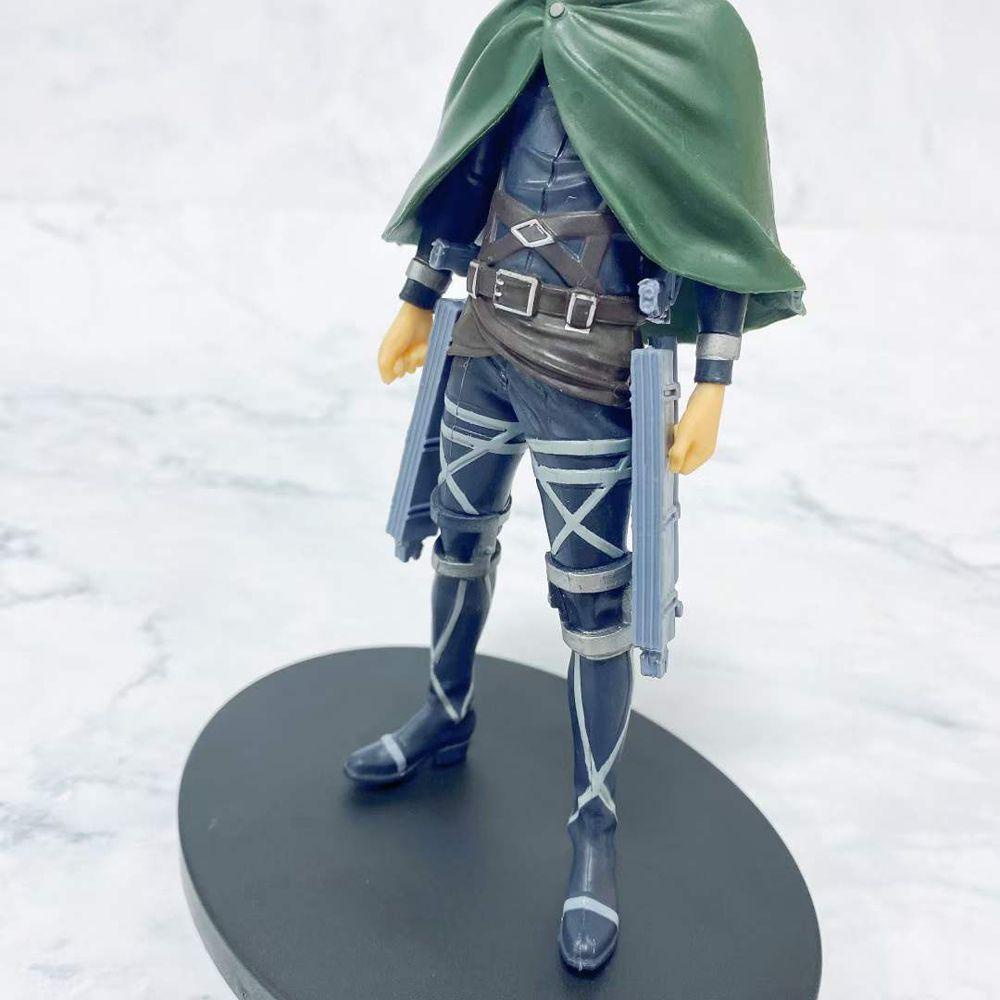 Lanfy Attack on Titan Figure Hadiah Ulang Tahun Mainan Anak 16cm PVC Rivaille Levi Figure