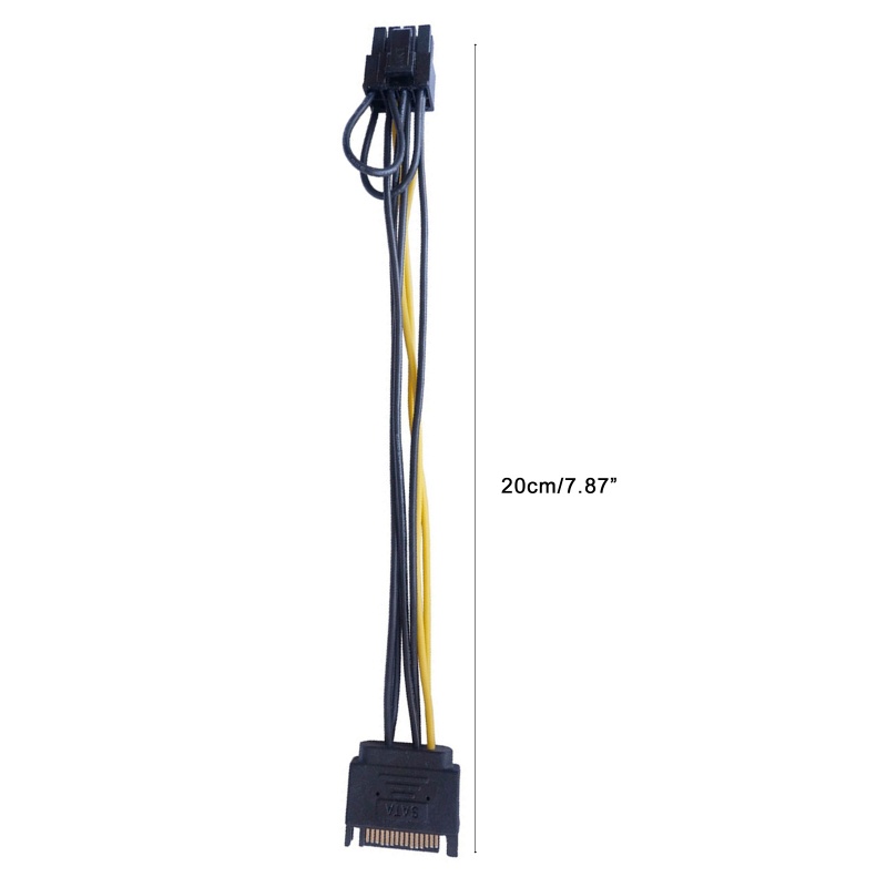 Kabel Listrik PCI-E btsg 15Pin Ke 8Pin 15Pin Ke 8-pin PCI-E Pcie Card Power