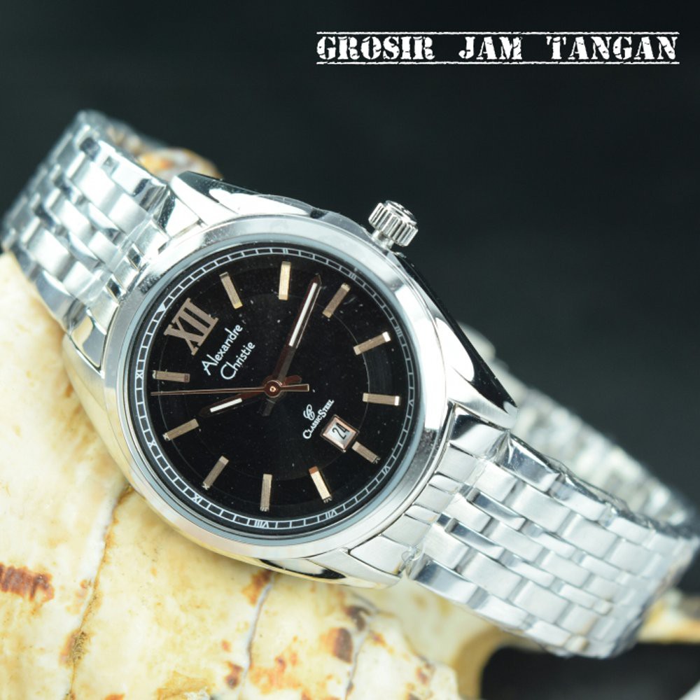 JAM TANGAN ALEXANDRE CHRISTIE WANITA AC 8501 ORIGINAL SIMPLE MEWAH ELEGAN (Garansi Resmi)