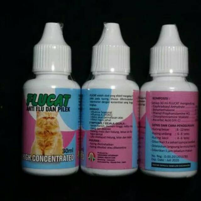 Obat kucing Flu pilek bersin FluCat